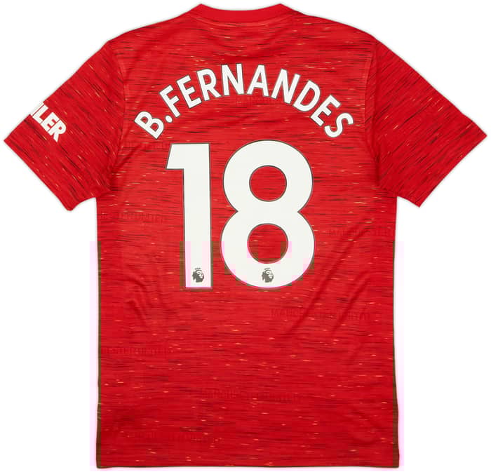 2020-21 Manchester United Home Shirt B.Fernandes #18 - 7/10 - (S)