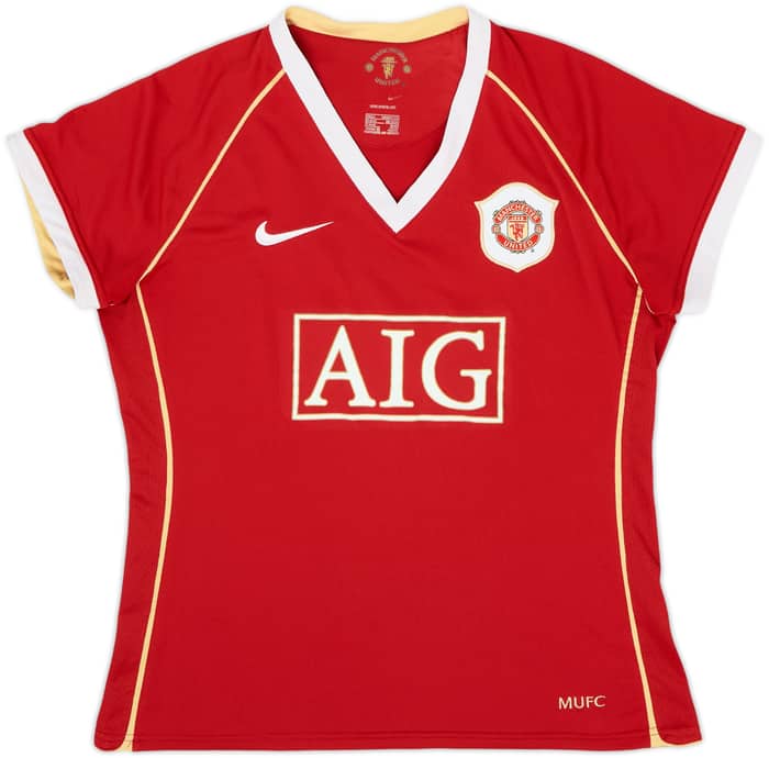 2006-07 Manchester United Home Shirt - 9/10 - (Women's L)