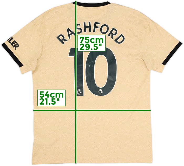 2019-20 Manchester United Away Shirt Rashford #10 - 6/10 - (L)