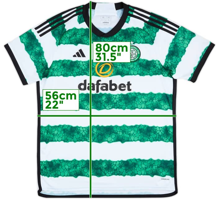 2023-24 Celtic Home Shirt - 8/10 - (XL)