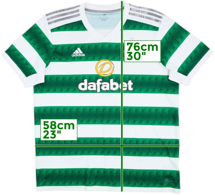 2022-23 Celtic Home Shirt - 7/10 - (XL)