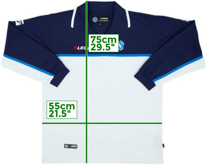 2003-04 Napoli Legea Polo L/S Shirt - 7/10 - (M)