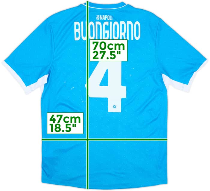 2024-25 Napoli Basic Home Shirt Buongiorno #4 (M)