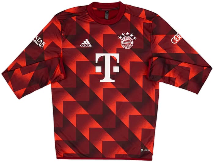 2022-23 Bayern Munich adidas Pre-Match Warm Top - 8/10 - (S)