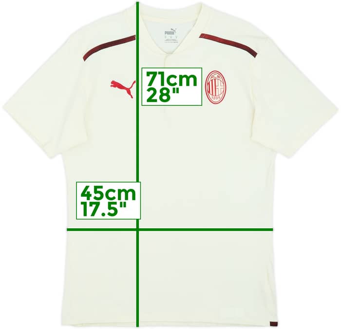 2021-22 AC Milan Puma Cotton Tee - 8/10 - (M)