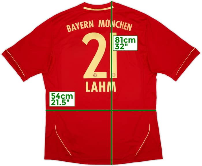 2011-13 Bayern Munich Home Shirt Lahm #21 - 7/10 - (XL)
