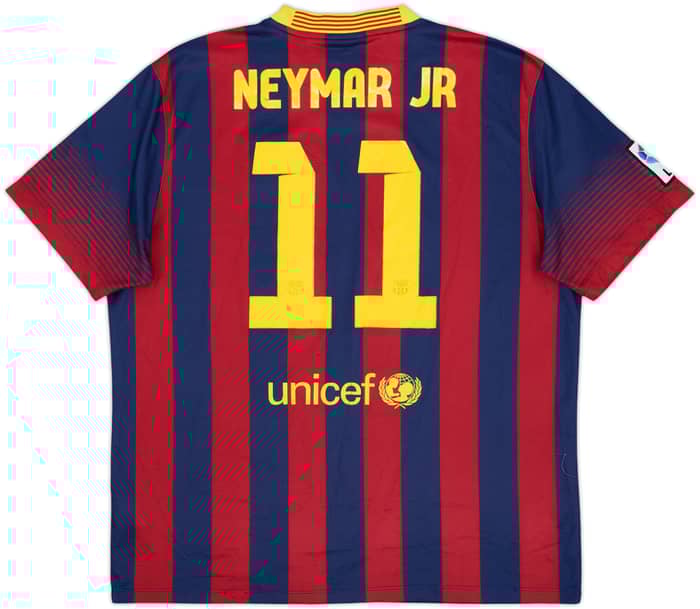 2013-14 Barcelona Home Shirt Neymar Jr #11 - 5/10 - (XL)