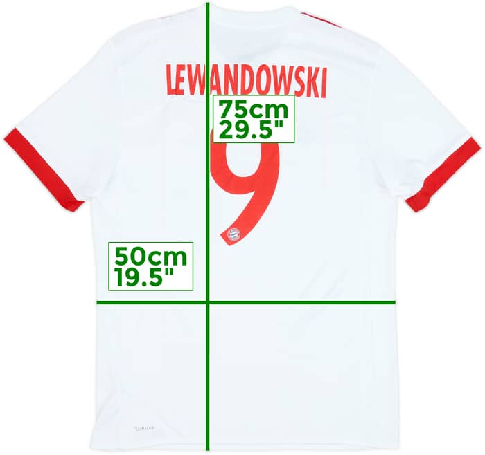 2017-18 Bayern Munich European Third Shirt Lewandowski #9 - 6/10 - (M)