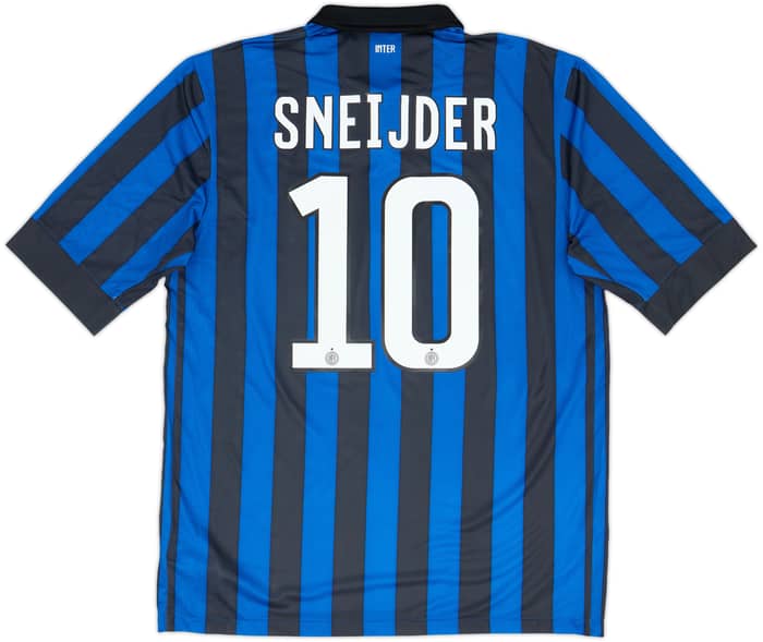 2011-12 Inter Milan Home Shirt Sneijder #10 - 8/10 - (L)