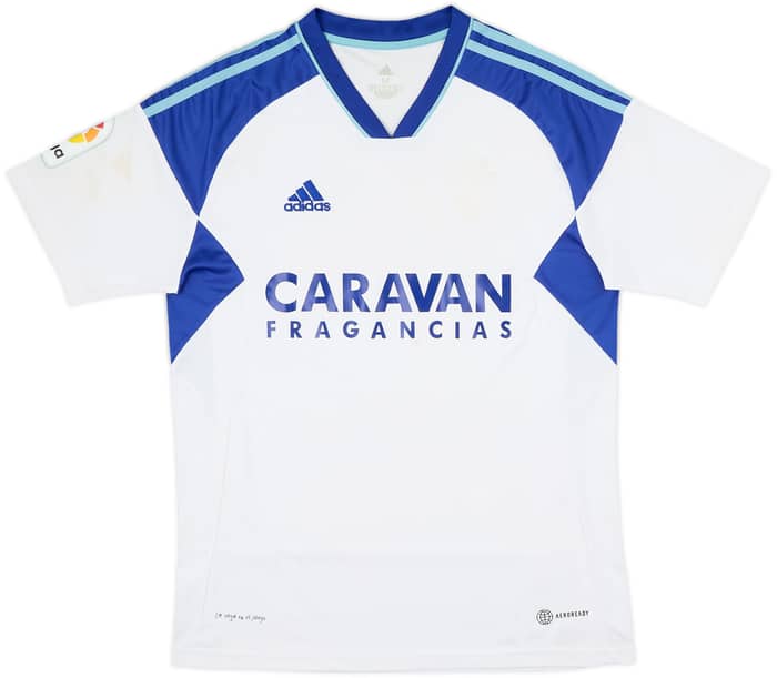 2022-23 Real Zaragoza Home Shirt - 4/10 - (M)