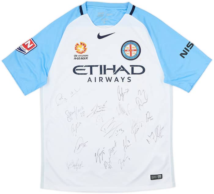 Camiseta de local del Melbourne City 2016-17 firmada por el equipo - 6/10 - (L)