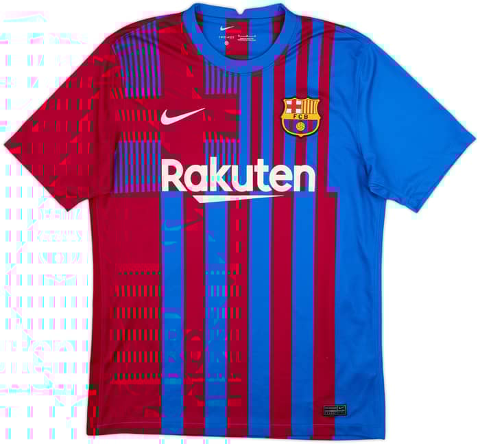 2021-22 Barcelona Home Shirt Gavi #30 - 8/10 - (M)