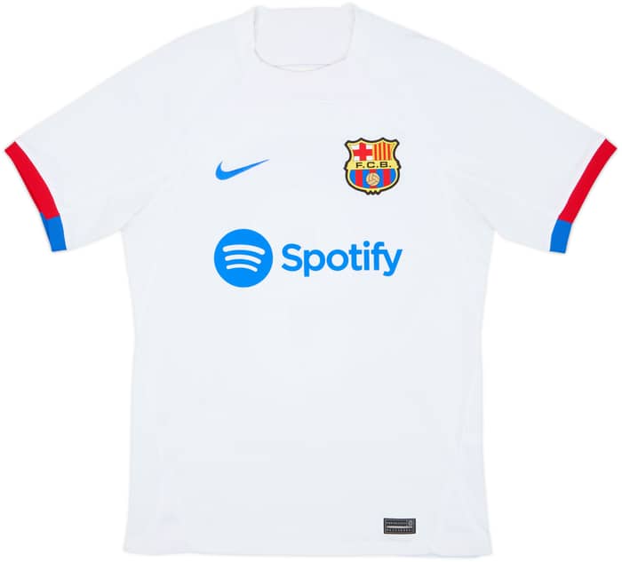 2023-24 Barcelona Away Shirt Lewandowski #9 - 8/10 - (S)