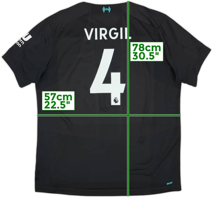 2019-20 Liverpool Third Shirt Virgil #4 - 7/10 - (XL)