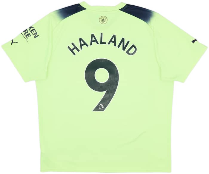 2022-23 Manchester City Third Shirt Haaland #9 - 8/10 - (XL)