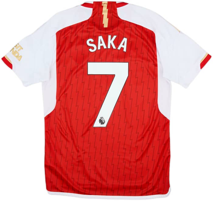 2023-24 Arsenal Home Shirt Saka #7 - 9/10 - (M)