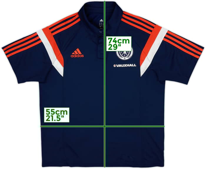 2014-15 Scotland adidas Polo Shirt - 9/10 - (L)
