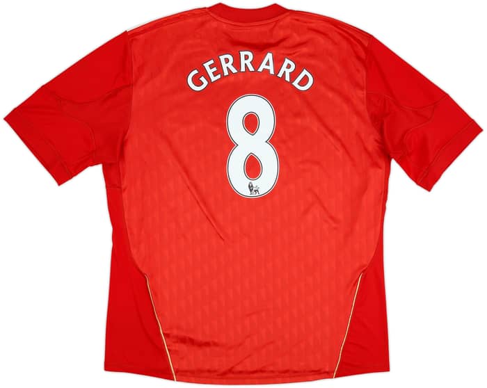 2010-12 Liverpool Home Shirt Gerrard #8 - 5/10 - (XXL)