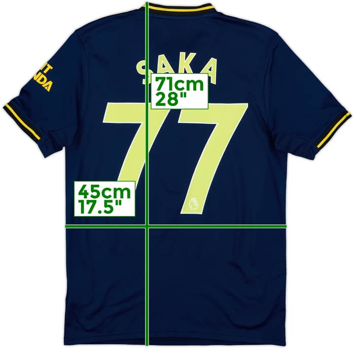 2019-20 Arsenal Third Shirt Saka #77 - 7/10 - (S)