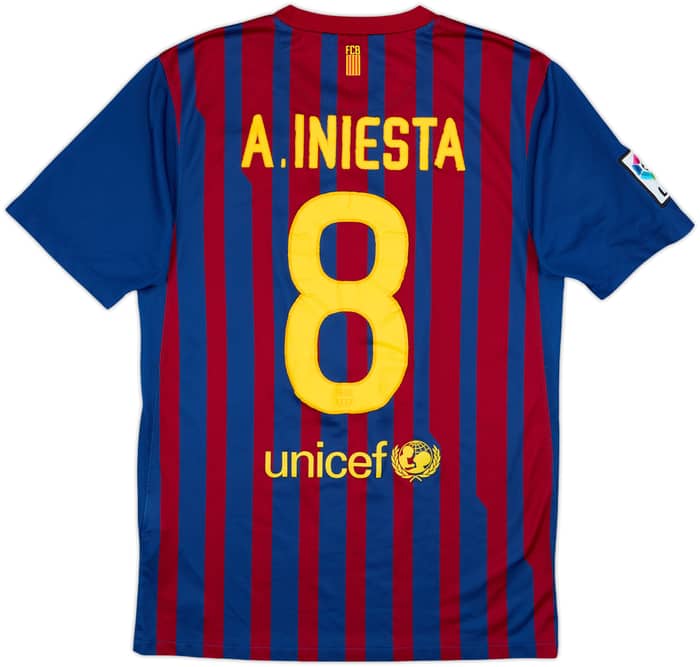 2011-12 Barcelona Home Shirt A.Iniesta #8 - 5/10 - (S)
