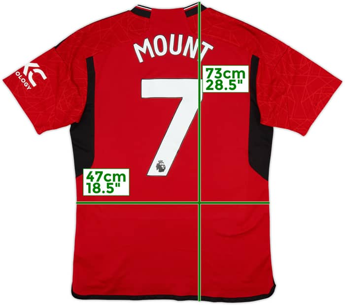 2023-24 Manchester United Home Shirt Mount #7 - 7/10 - (M)