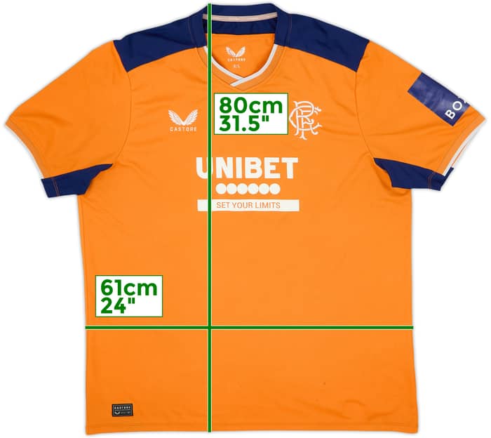 2022-23 Rangers Third Shirt - 5/10 - (XXL)