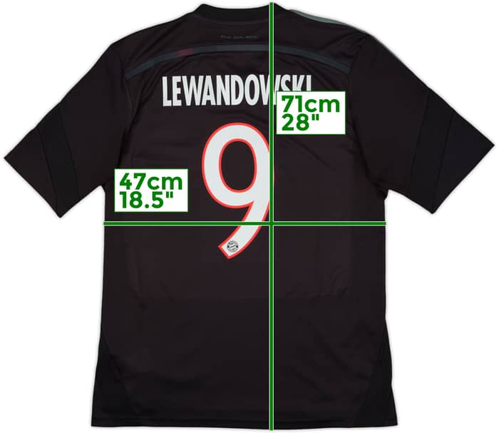 2014-15 Bayern Munich Third Shirt Lewandowski #9 - 8/10 - (M)