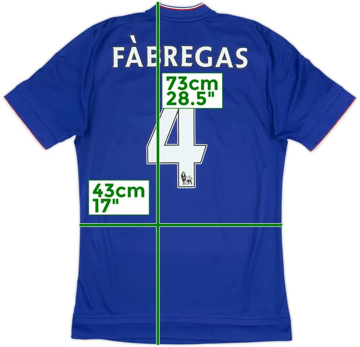 2015-16 Chelsea Home Shirt Fabregas #4 - 8/10 - (S)