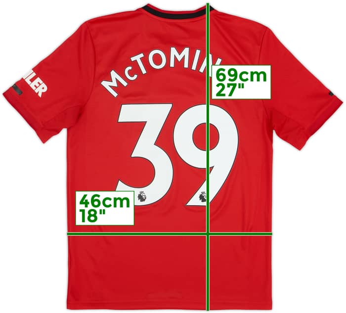 2019-20 Manchester United Home Shirt McTominay #39 - 8/10 - (XL.Boys)