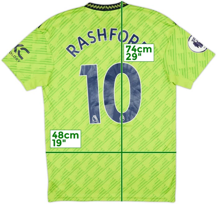 2022-23 Manchester United Third Shirt Rashford #10 - 8/10 - (M)