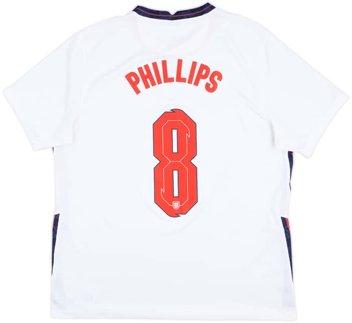 2020-22 England Home Shirt Phillips #8 - 8/10 - (XL)