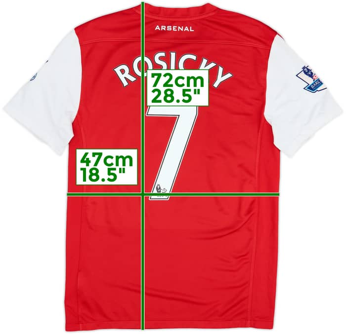2011-12 Arsenal Home Shirt Rosicky #7 - 6/10 - (S)