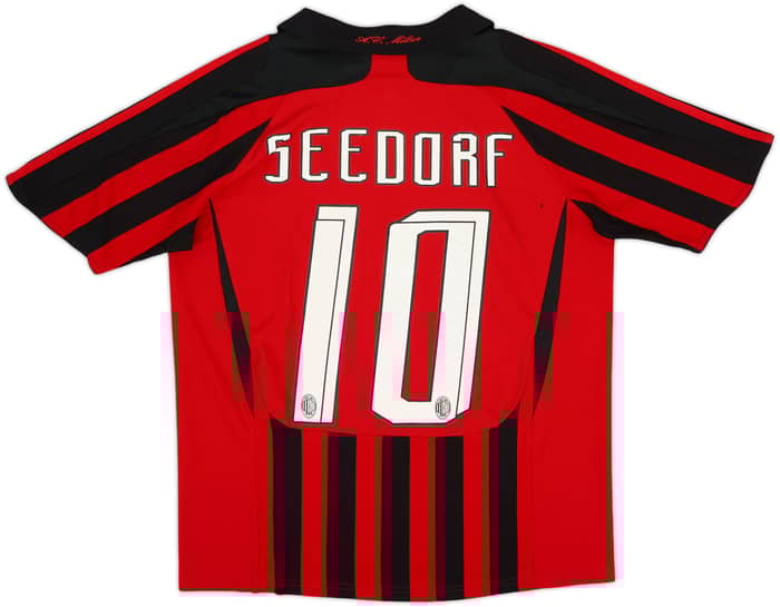 2007-08 AC Milan Home Shirt Seedorf #10 - 6/10 - (Women's M)
