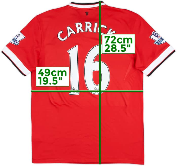 Camiseta de local del Manchester United 2014-15 Carrick #16 - 6/10 - (M)