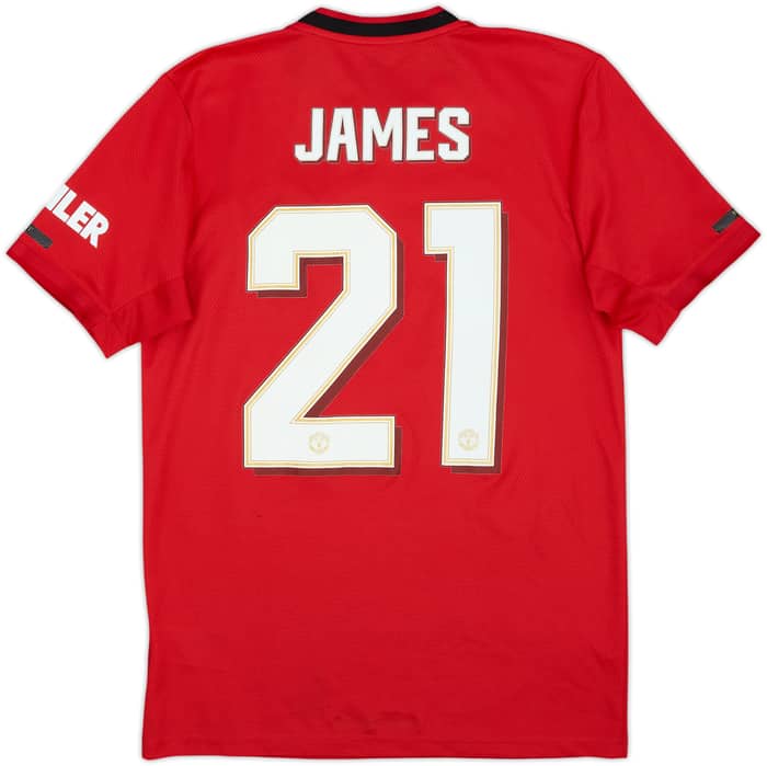 2019-20 Manchester United Home Shirt James #21 - 7/10 - (S)