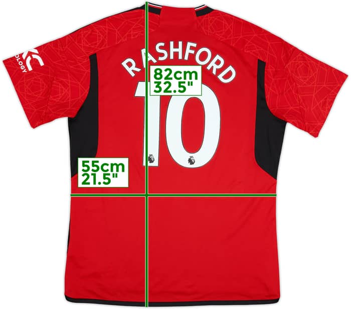 Camiseta de local del Manchester United 2023-24 Rashford #10 - 9/10 - (XL)