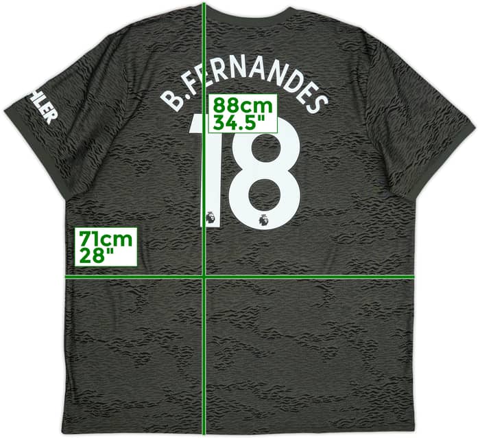 2020-21 Manchester United Away Shirt B.Fernandes #18 - 9/10 - (3XL)