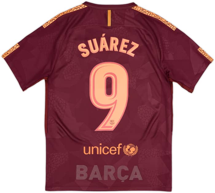 2017-18 Barcelona Third Shirt Suarez #9 - 9/10 - (S)