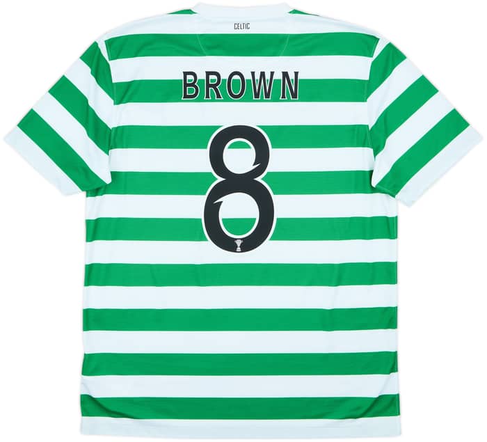 2013-15 Celtic Home Shirt Brown #8 - 8/10 - (L)