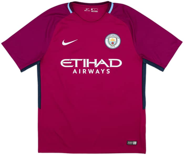 2017-18 Manchester City Away Shirt Kun Aguero #10 - 7/10 - (M)