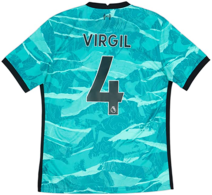 2020-21 Liverpool Away Shirt Virgil #4 - 9/10 - (M)