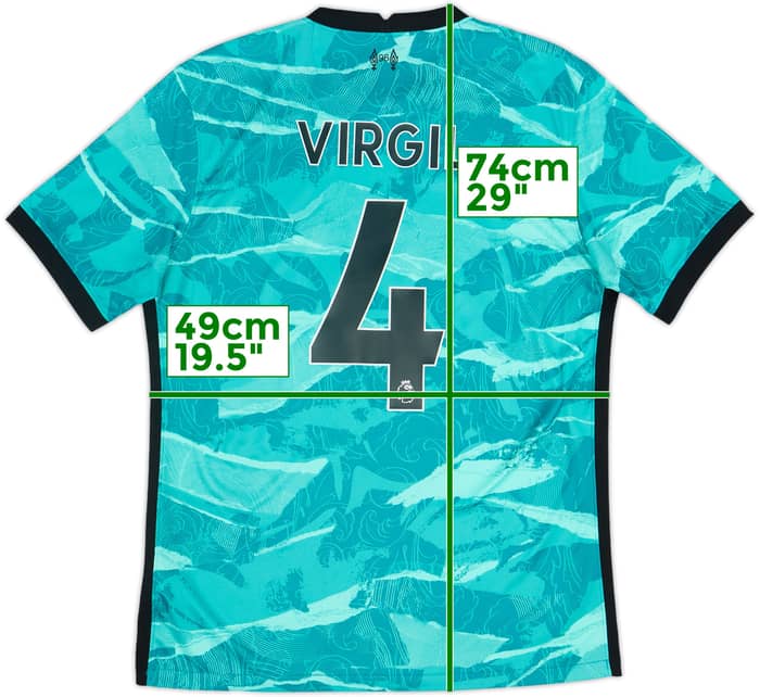 2020-21 Liverpool Away Shirt Virgil #4 - 9/10 - (M)