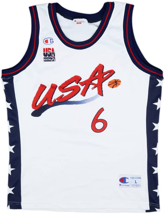 1996-99 USA Hardaway #6 Champion Home Jersey - 8/10 - (L)