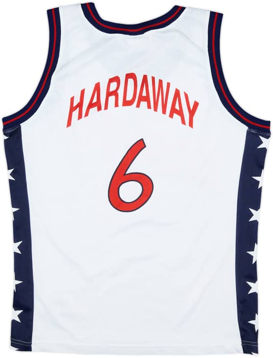 1996-99 USA Hardaway #6 Champion Home Jersey - 8/10 - (L)