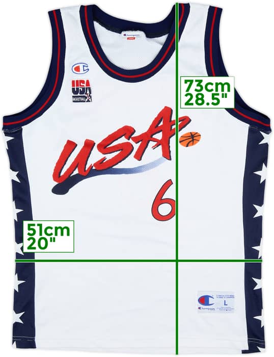 1996-99 USA Hardaway #6 Champion Home Jersey - 8/10 - (L)