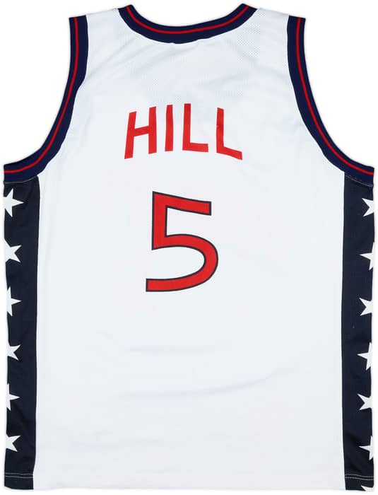 1996-99 USA Hill #5 Champion Home Jersey - 9/10 - (XL)