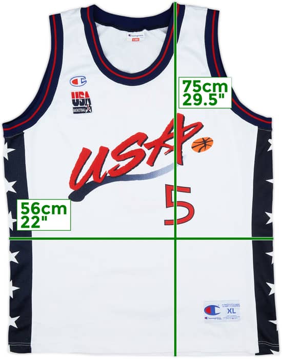 1996-99 USA Hill #5 Champion Home Jersey - 9/10 - (XL)