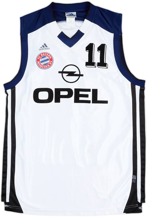 2000-01 Bayern Munich Basketball Match Issue Away Jersey Jersey #11 - 8/10 - (L)