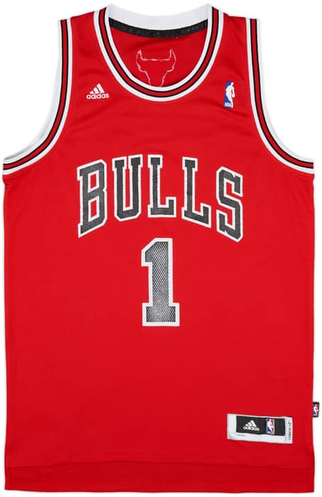 2010-14 Chicago Bulls Rose #1 adidas Swingman Away Jersey - 5/10 - (M)