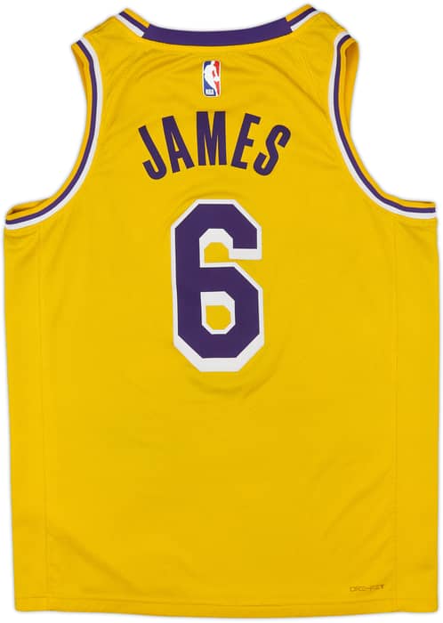 2022-23 LA Lakers James #6 Nike Swingman Away Jersey - 5/10 - (M)